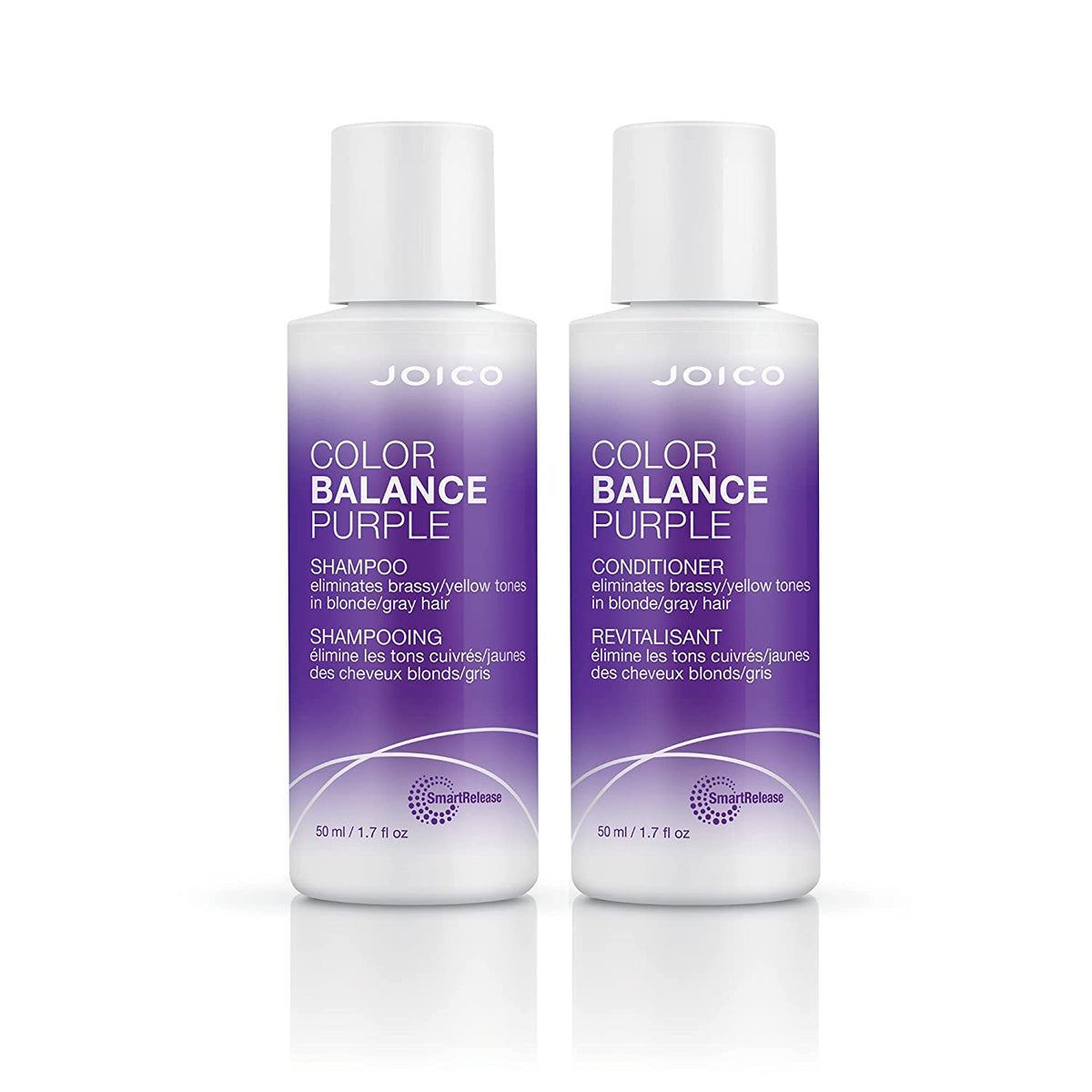 Joico Color Balance Purple Shampoo and Conditioner 1.7 oz Travel Duo