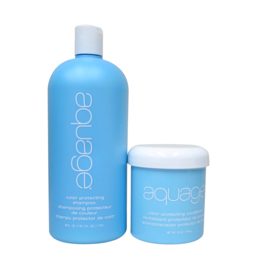 Aquage Color Protecting Shampoo 35 OZ, Conditioner 16 OZ Set