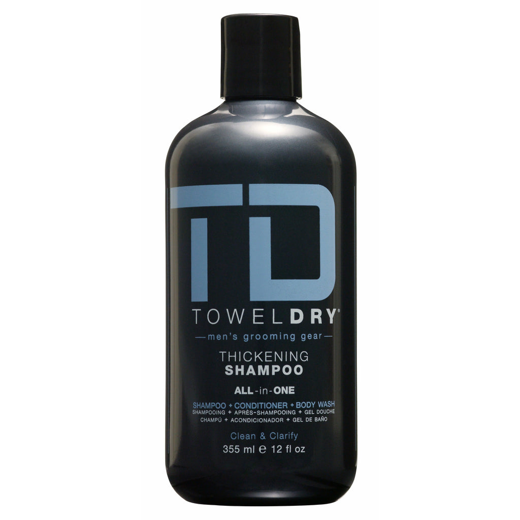 Towel Dry Thickening Shampoo All in One for Men 12 oz
