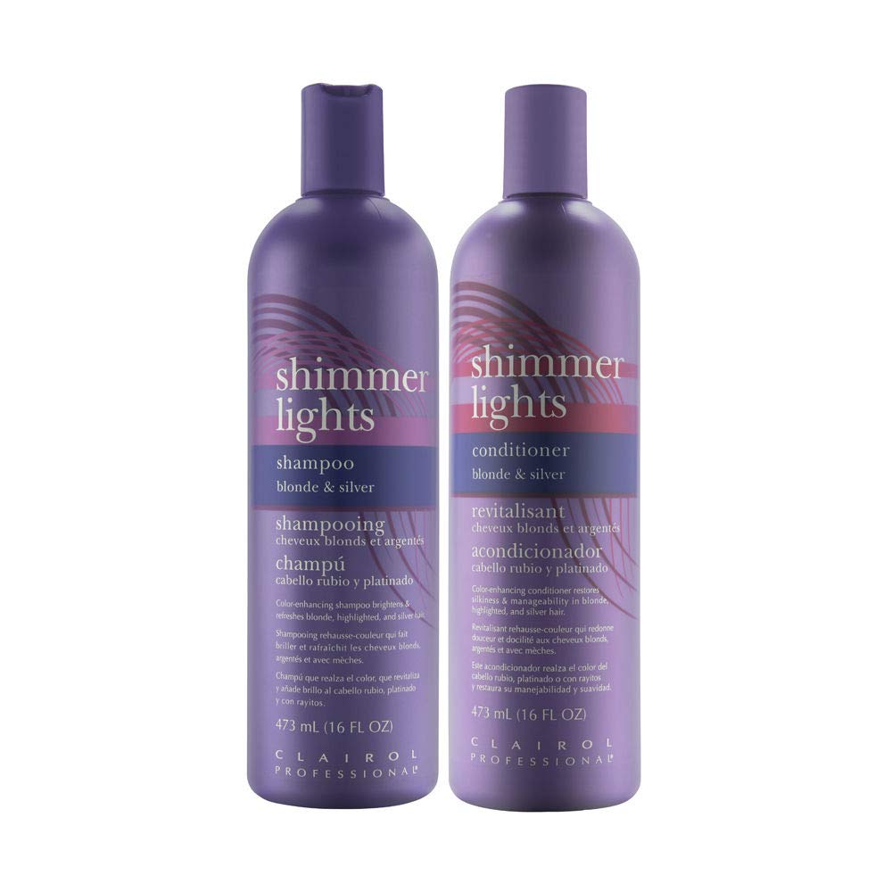 Clairol Shimmer Lights Shampoo & Conditioner 16 oz Duo