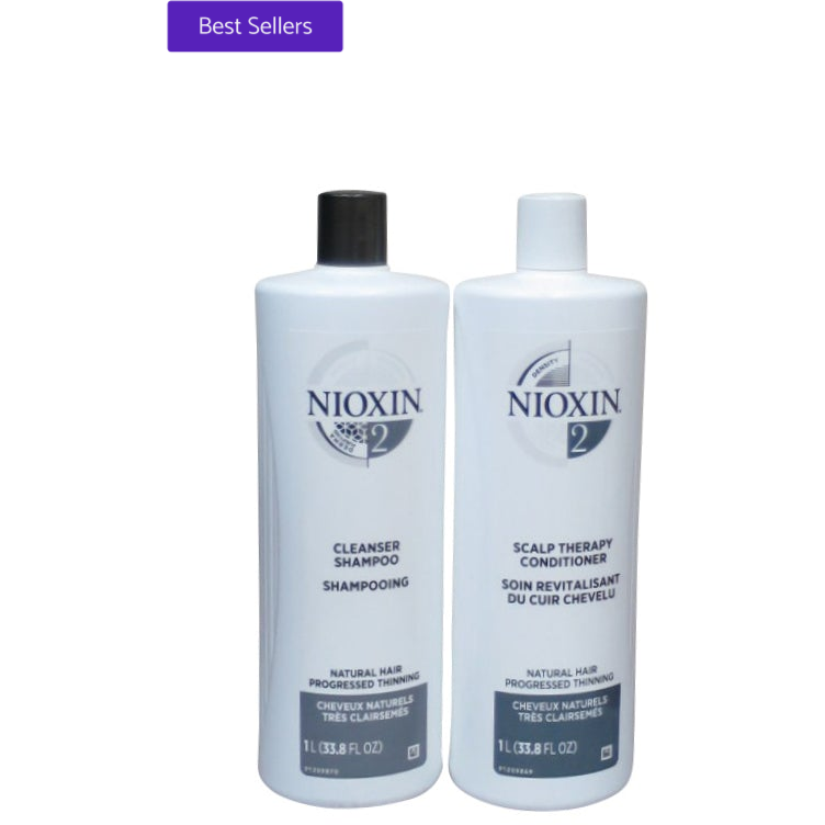 Nioxin System 2 Cleanser and Scalp Therapy Duo 33.8 oz