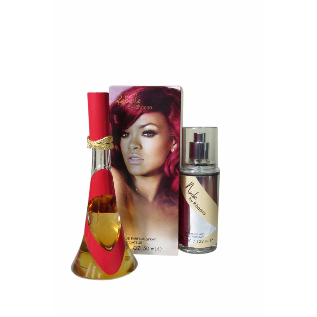 Rihanna Rebelle Eau De Parfum 1.7 oz + Nude Fragrance Mist 4.2 oz