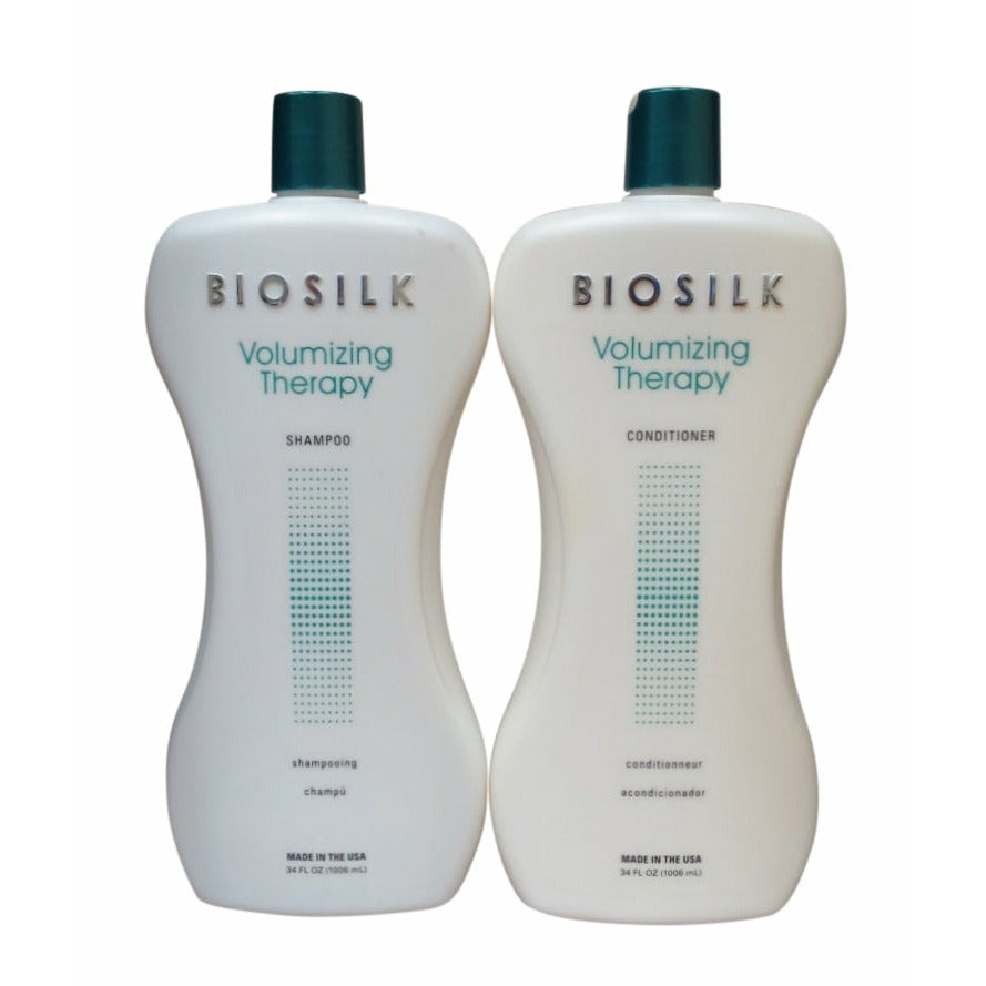 Biosilk Volumizing Therapy Shampoo And Conditioner 34 oz Duo