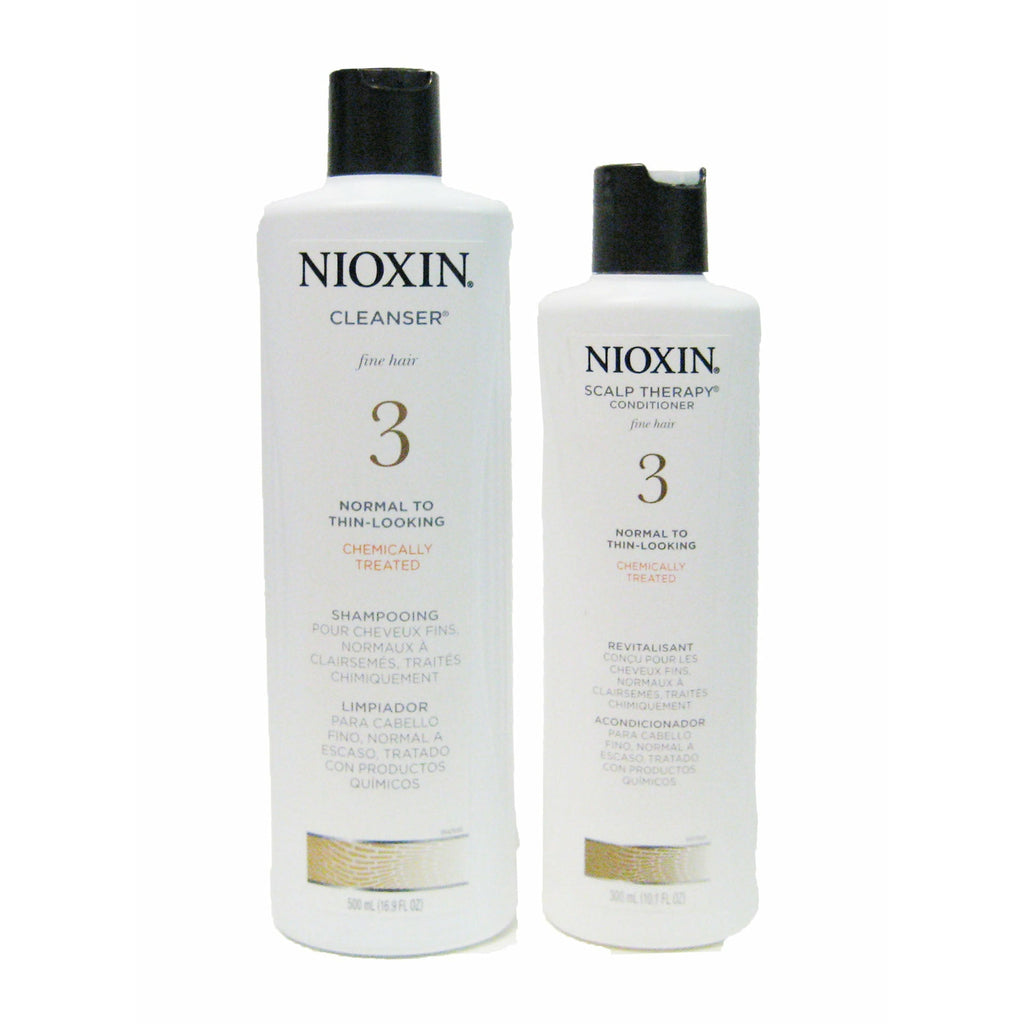 Nioxin System 3 Cleanser and Scalp Therapy Duo 16.9 oz / 10.1oz