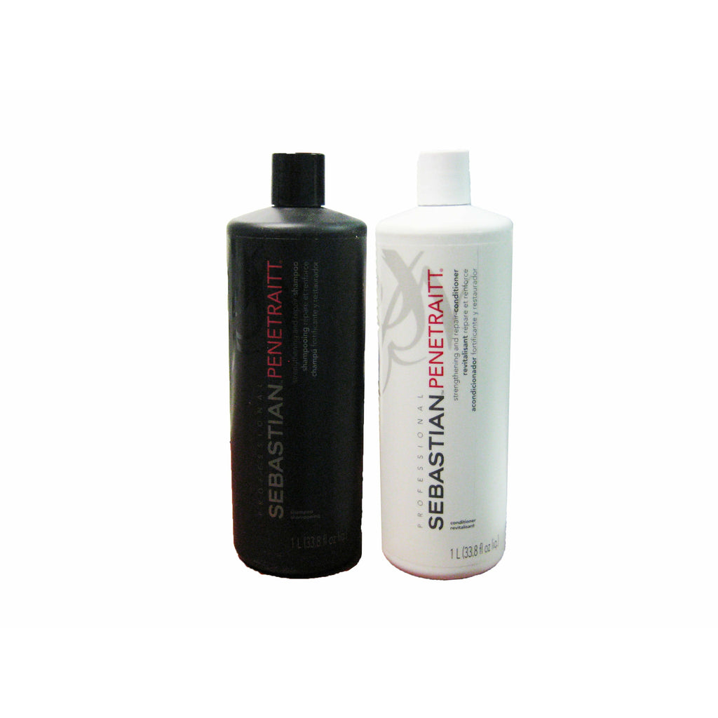 Sebastian Penetraitt Strengthening and Repair Shampoo and Conditioner Liter Duo