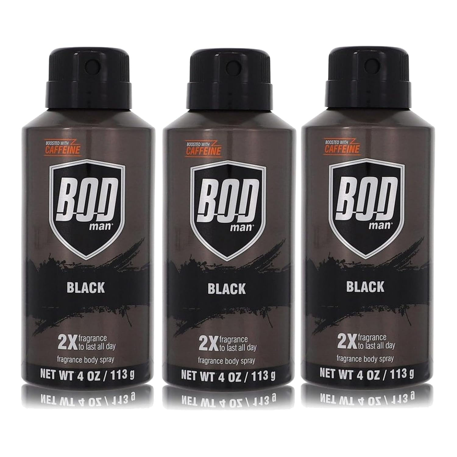 Bod Man Black Fragrance Body Spray for Men by Parfums De Coeur