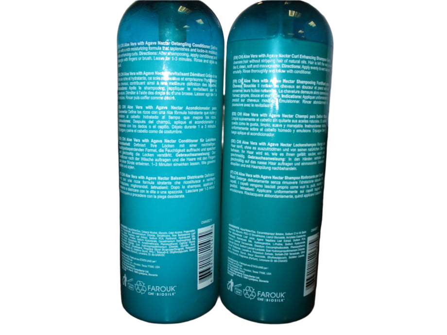 Chi Aloe Vera Curls Curls Defined Shampoo & Conditioner 11.5 oz Duo  Hair  Care & Beauty