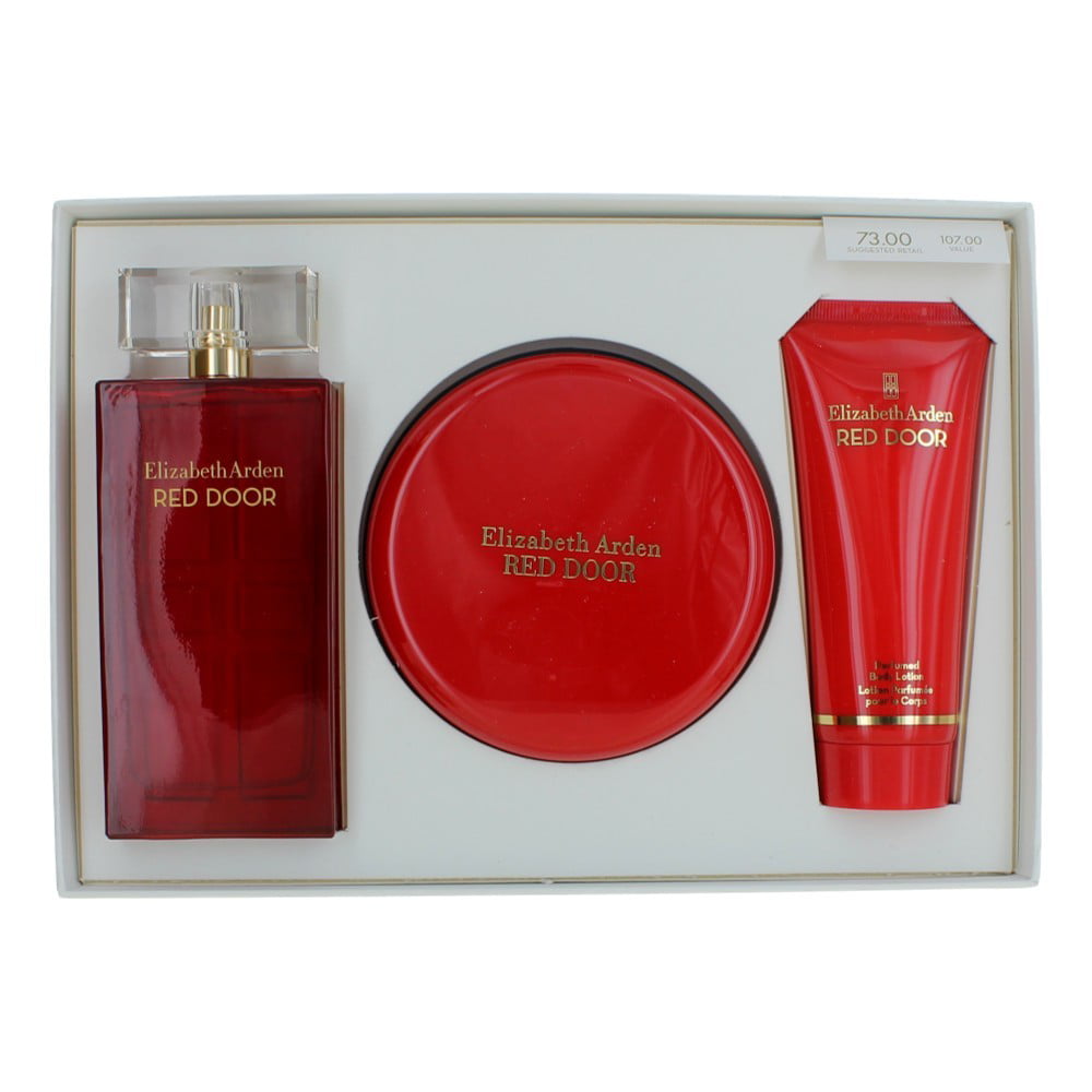 Elizabeth Arden Red Door Gift Set Women 3.3z EDT, Body Lotion & Body P