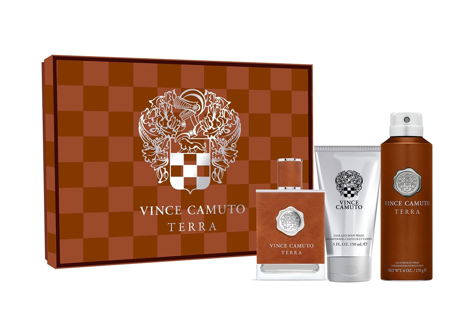 Vince Camuto Terra 3 Piece Gift Set, 3.4 oz. Deodorant, Body Wash