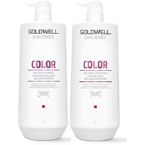 Goldwell Dualsenses Color Brilliance Shampoo and Conditioner Duo FadeS top Vibrant Protection 33.8oz