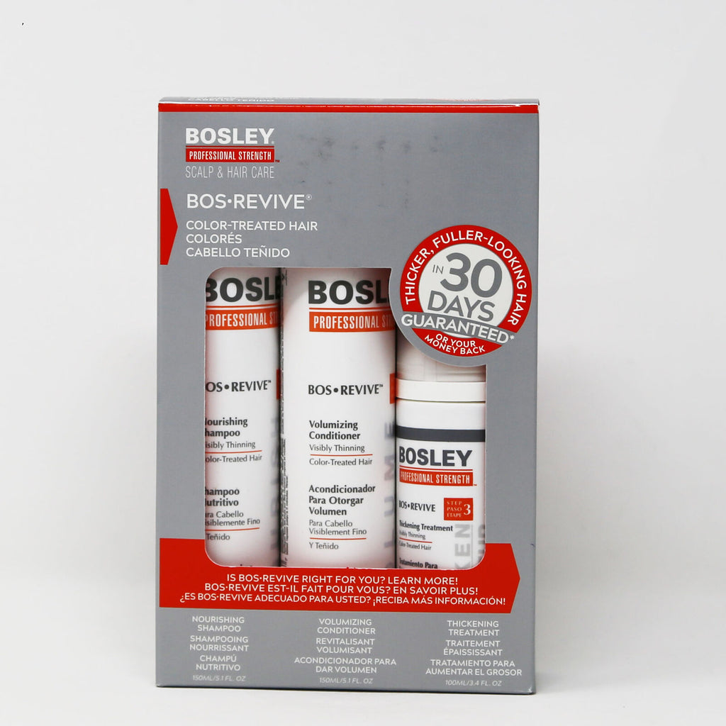 Bosley Bos Revive Starter Pack for Color-Treated Hair 3 Piece