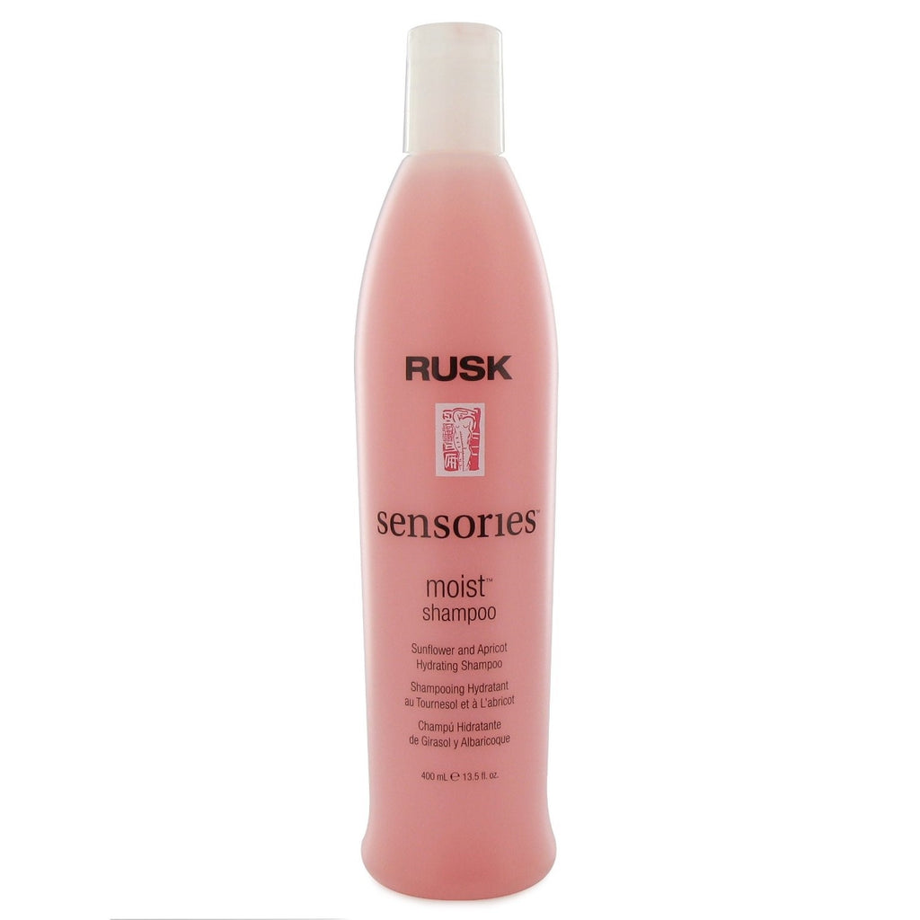 Rusk sensories moist shampoo, sunflower & apricot, 13.5 oz
