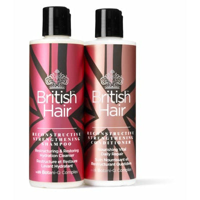 British Hair Reconstructive Strengthening Shampoo and Conditioner Duo 8 oz