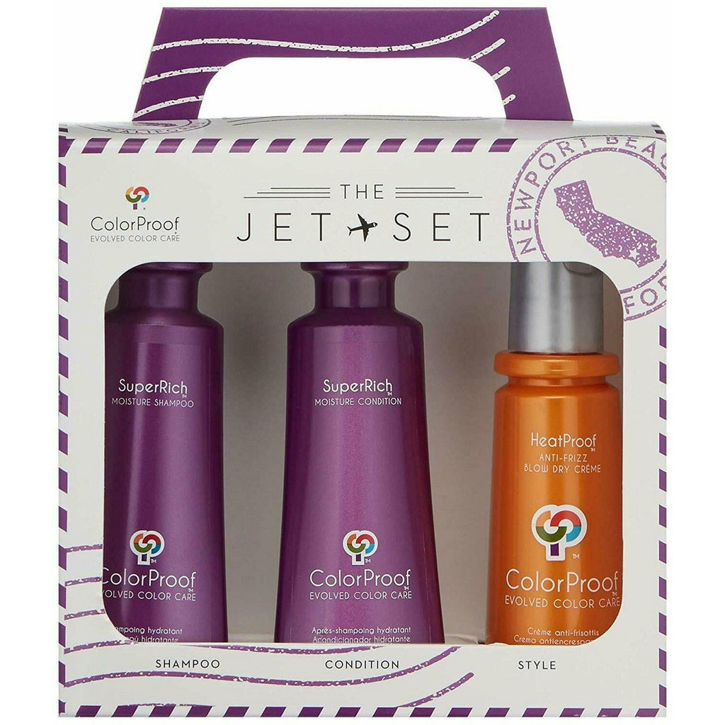 ColorProof - Jet Set Kit SuperRich Shampoo conditioner Blow Dry Cream