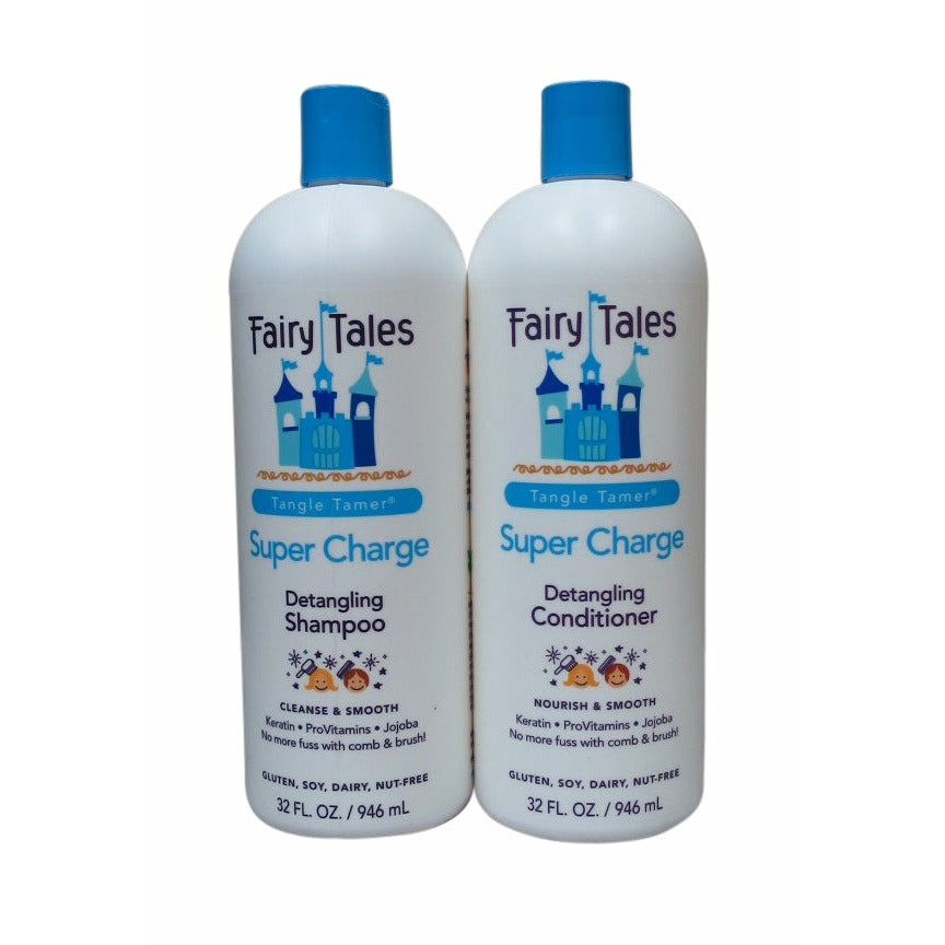 Fairy Tales Tangle Tamers Super Charge Detangling Shampoo & Conditioner 32oz