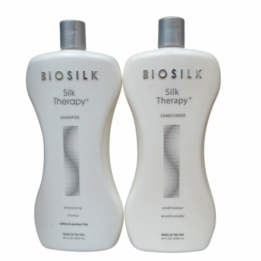 Biosilk Silk Therapy Shampoo And Conditioner Liter Duo 