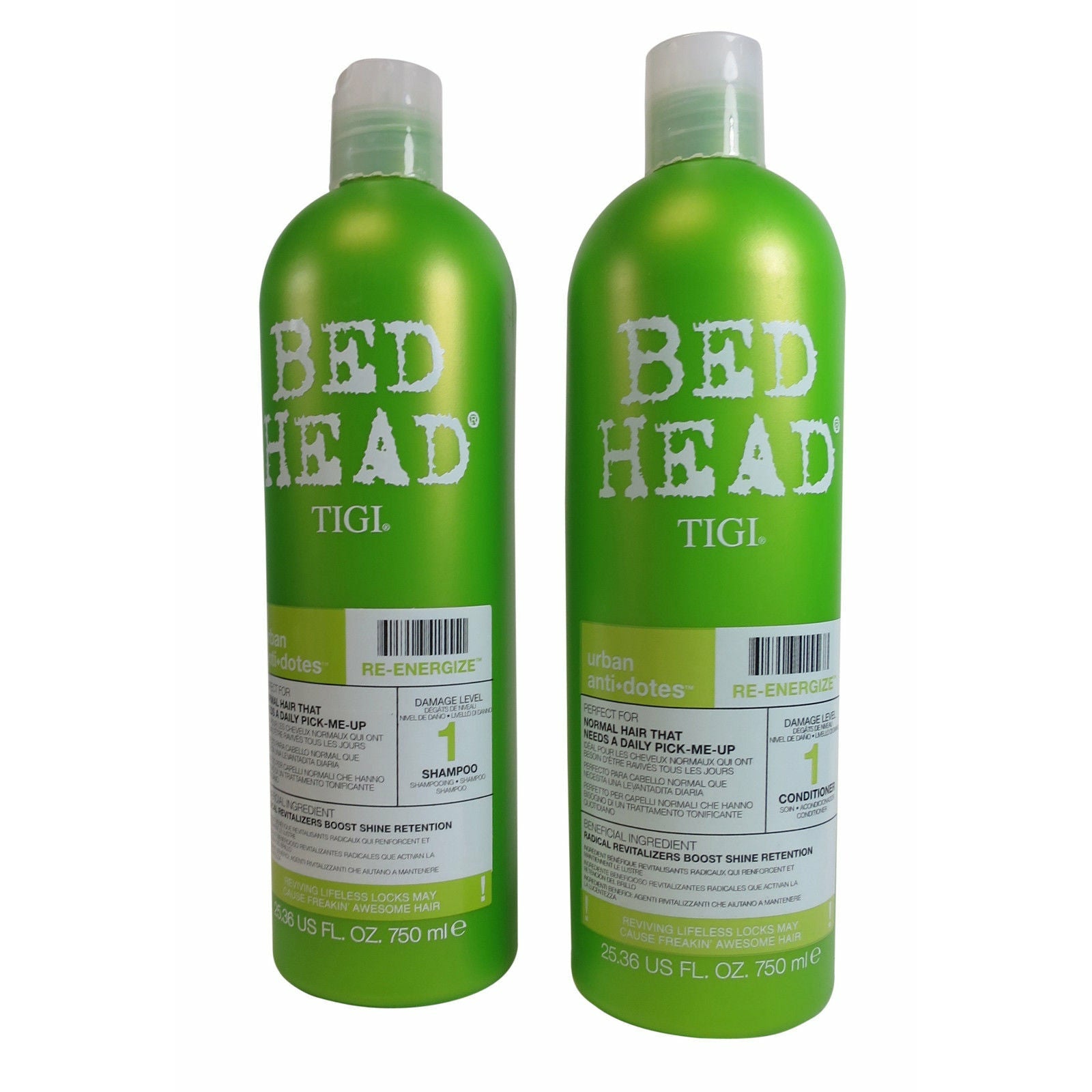 Scully Marty Fielding Øl Tigi Bed Head Urban Anti-Dotes Re-energize Shampoo and Conditioner – Hair  Care & Beauty