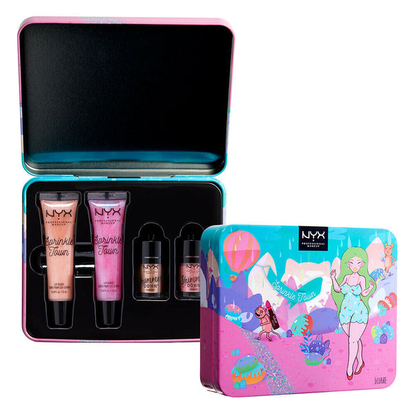 NYX Professional Makeup Sprinkle Town Shimmer Eye & Lip Set of 4