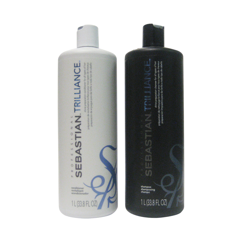 Sebastian Trilliance Polishing Shampoo and Conditioner Liter Duo 33.8 oz