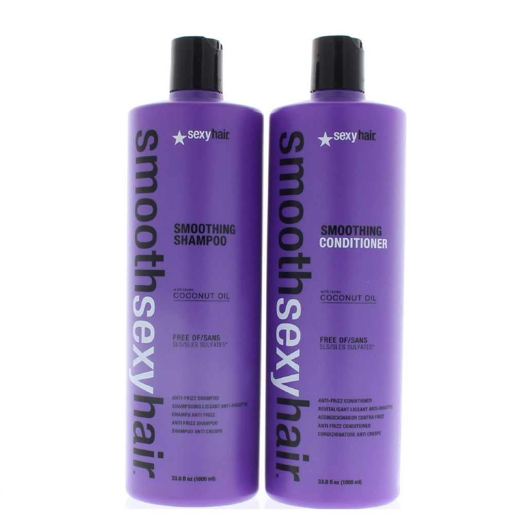 Sexy Hair Smoothing Anti Frizz Shampoo and Conditioner 33.8 oz Duo 
