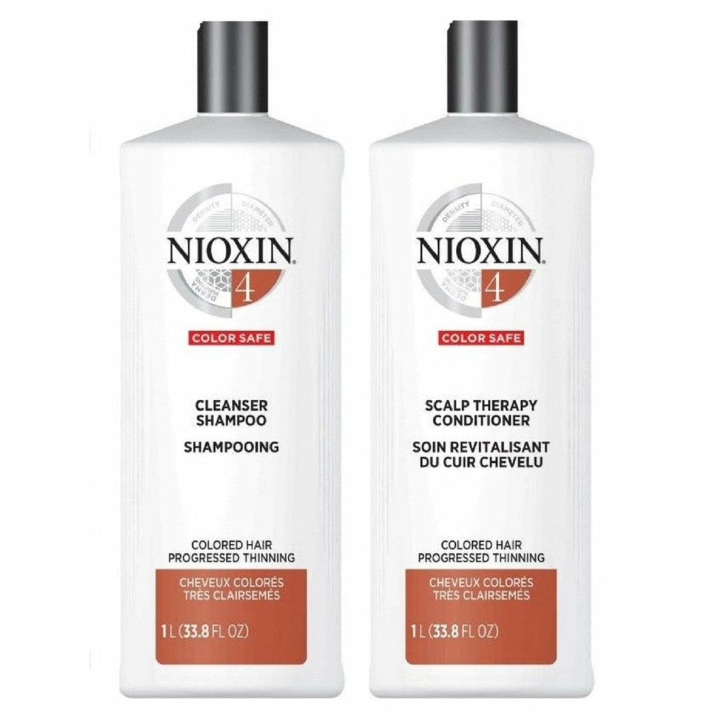 NIoxin System 4 Cleanser and Scalp Therapy 33.8 oz Duo 